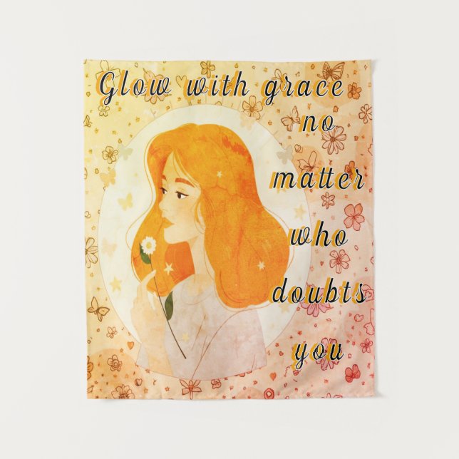 Tenture Whimsical Garden - Modern Tapestry (Devant)