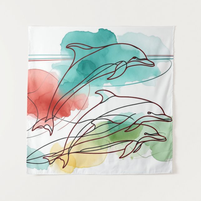 Tenture Whispers aquarelle (Devant)