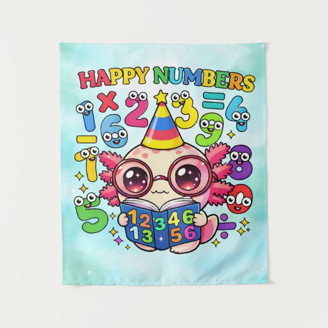 Tenture Why Was 6 Afraid of 7 Funny Math Design (Devant)