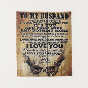 Tenture Wife to my Husband Letter Lovely Venin