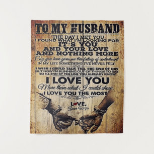 Tenture Wife to my Husband Letter Lovely Venin