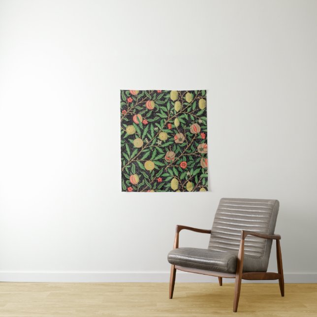 Tenture William Morris Fruit motif Vintage (En situation)