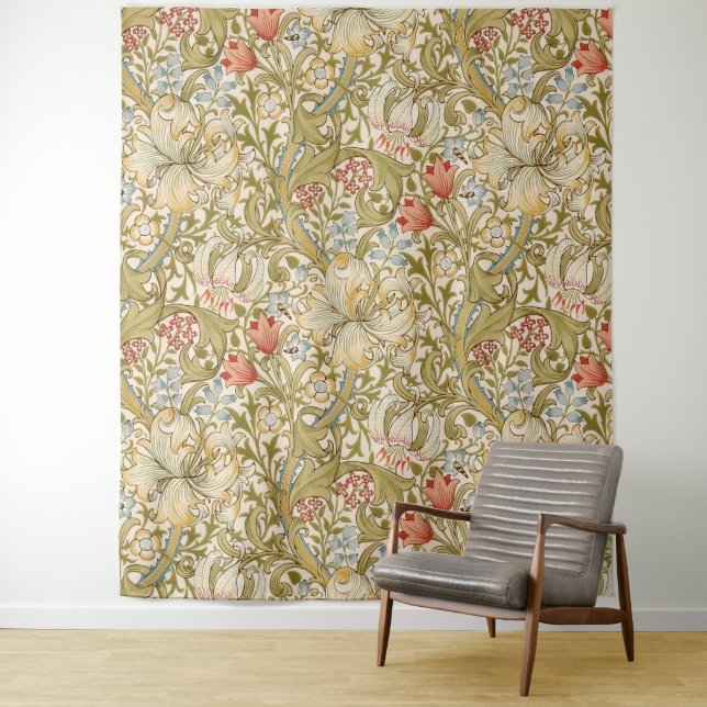 Tenture William Morris Lily Art Nouveau Floral (En situation)
