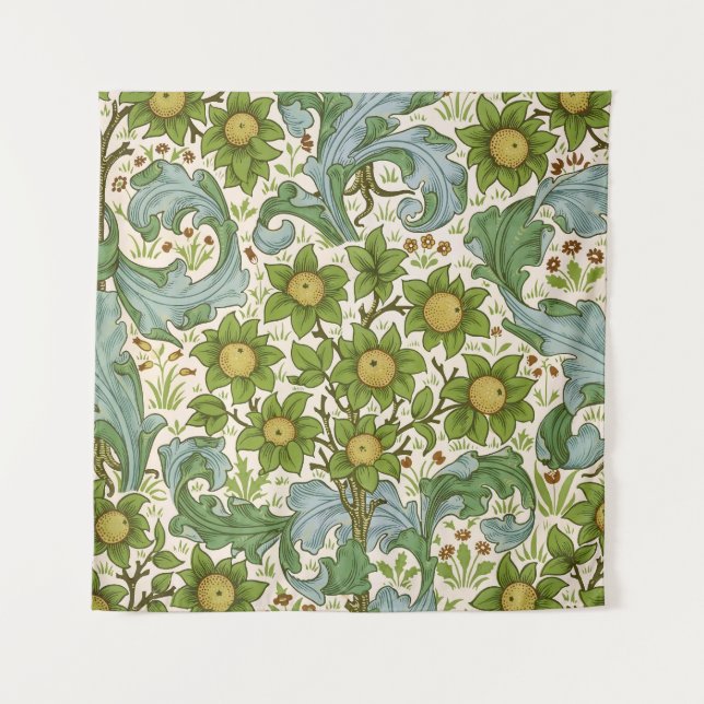 Tenture William Morris' Orchard Pattern Art Nouveau (Devant)