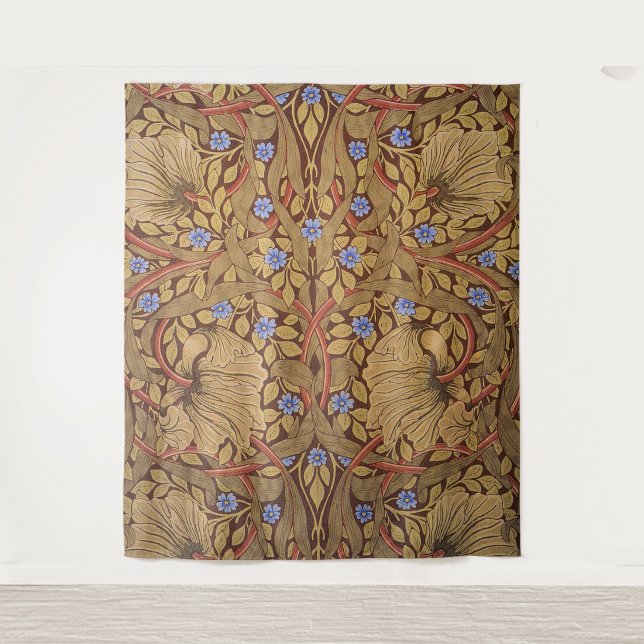 Tenture William Morris Pervenche  (Devant)