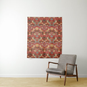Tenture William Morris Red Strawberry Thief