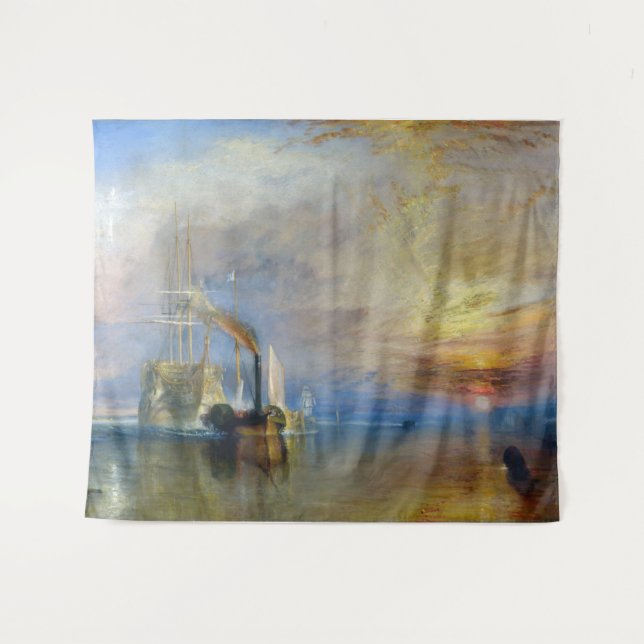 Tenture William Turner - Le Temeraire de combat (Devant (Horizontal))