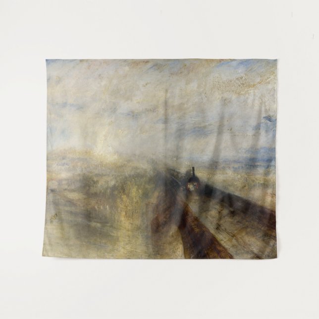 Tenture William Turner - Pluie, vapeur et vitesse (Devant (Horizontal))