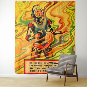 Tenture Wilma Deering, bande dessinée de Buck Rogers dans