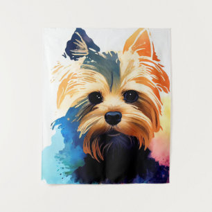 Tenture Yorkshire Terrier Chien Nature sauvage Couleurs d'