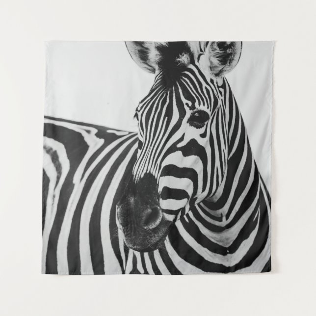 TENTURE ZEBRA NOIR ET BLANC (Devant)