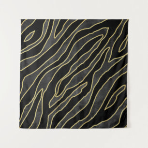 Tenture Zebra Stripes : Abstrait Monochrome Sans Seamless.