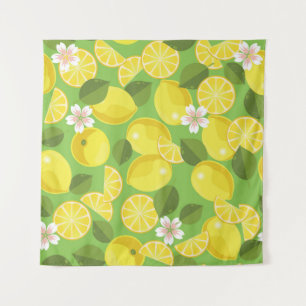 Tenture Zesty Lemon : Citrus Motif Delight