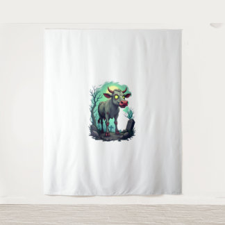 Tenture Zombie Cow Apocalypse