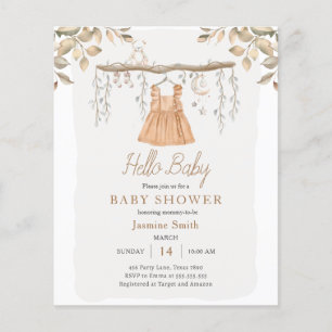 Tenue Boho Bébé Fille Baby Shower Bohème Hallo