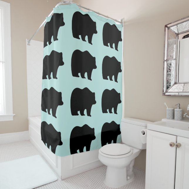TENUE GRIZZLY PORTER rideau de douche (En situation)