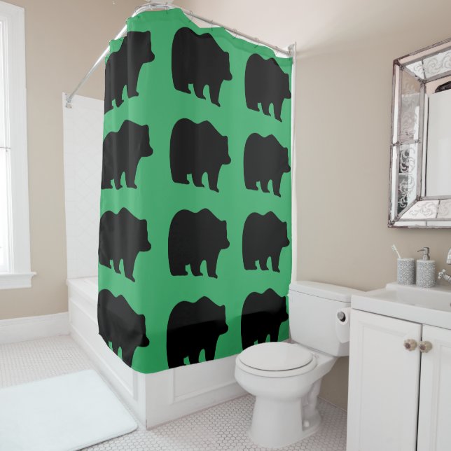 TENUE GRIZZLY PORTER rideau de douche (En situation)