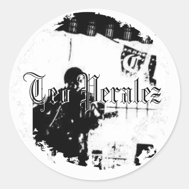 Teo Peralez - Stickers ronds détendus (Devant)