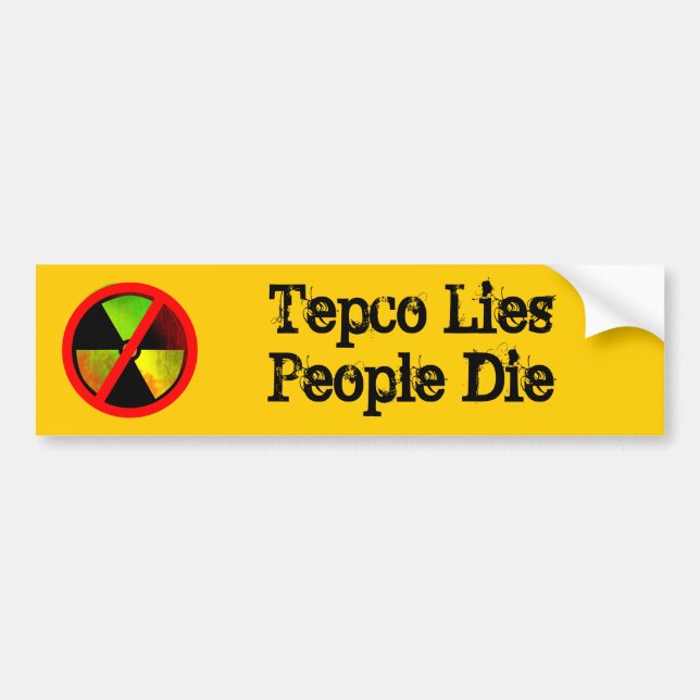 Tepco Dit Que Les Gens Meurent D'Un Sticker Anti-N (Devant)