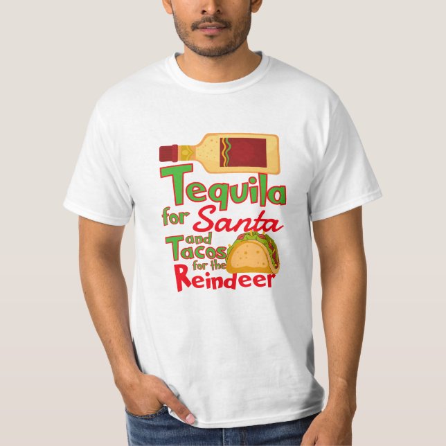 Tequila pour T-shirt Père Noël (Devant)