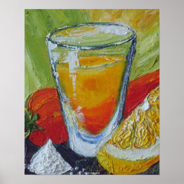 Tequila Shot & Red Chili Pepper Fine Art Posters (Devant)