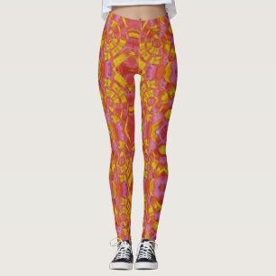 Tequila Sunrise Fitness Leggings