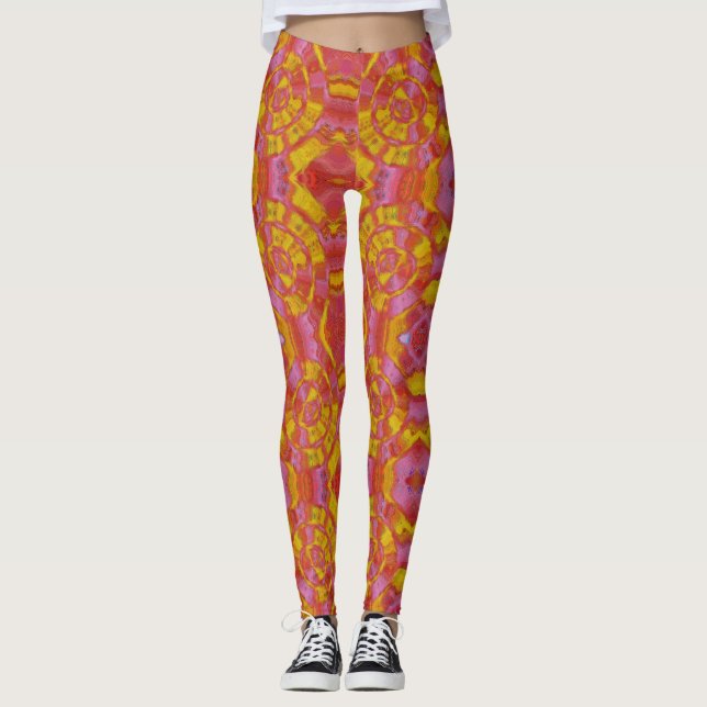 Tequila Sunrise Fitness Leggings (Devant)