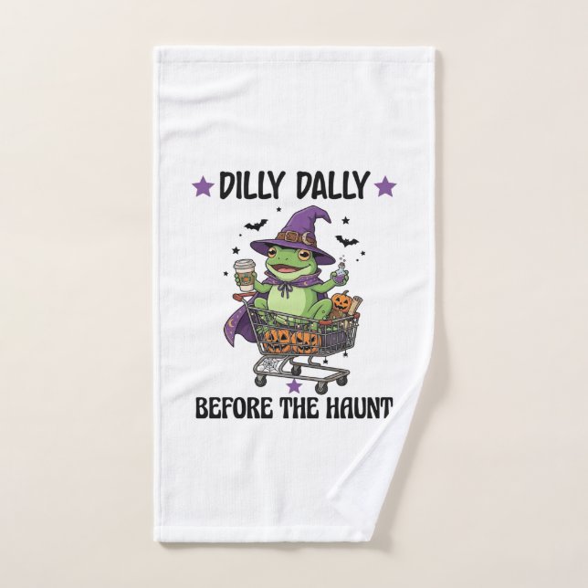 Tergiverser Avant La Grenouille Fantôme De Shoppin (Serviette à main)