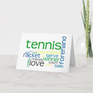 Termes de tennis Grey ou carte de billet