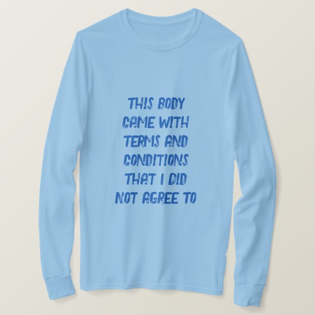 Termes et conditions T-shirt (Design devant)