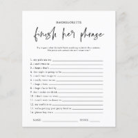 Terminer La Phrase | Bachelorette Party