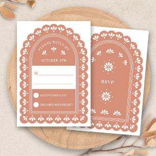 Terra Cotta Arch Mariage d'automne Carte RSVP