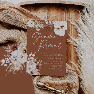 Terracotta Boho Genre Reveillez Invitation