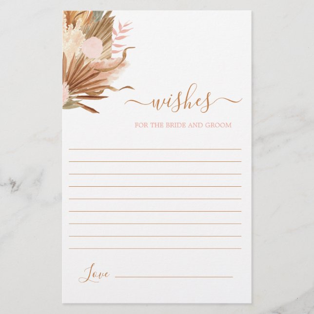 Terracotta Boho Wives for the Bride card (Devant)