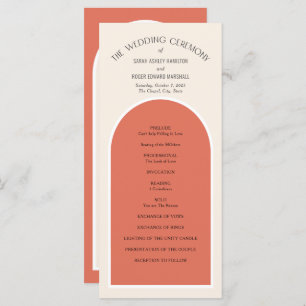 Terracotta désert tons terre simple Arc moderne