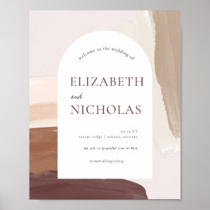 Terracotta épicée moderne AFFICHE DE BIENVENUE M