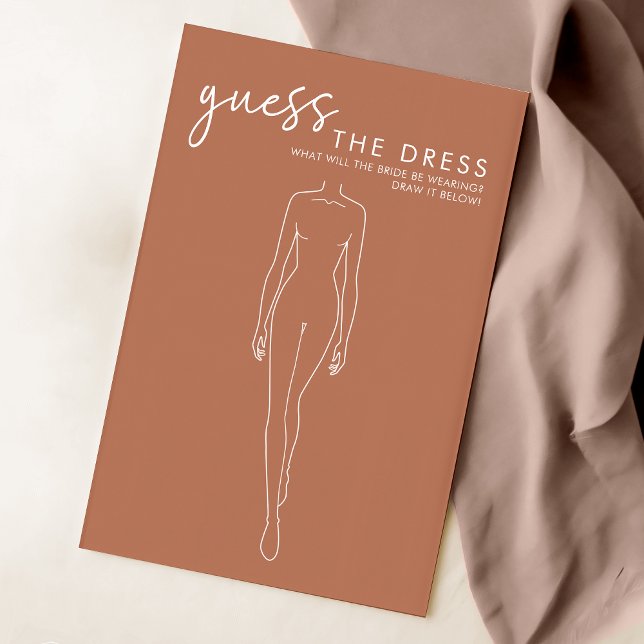 Terracotta Fête des mariées Devine Le Jeu De Robe (Créateur téléchargé)