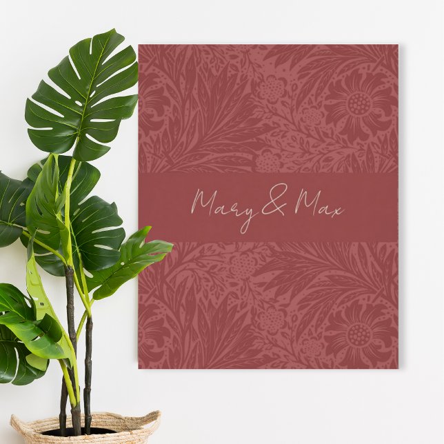 Terracotta Floral Wedding Poster (Créateur téléchargé)