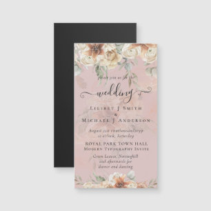 Terracotta Pampas Grass BOHO Mariage