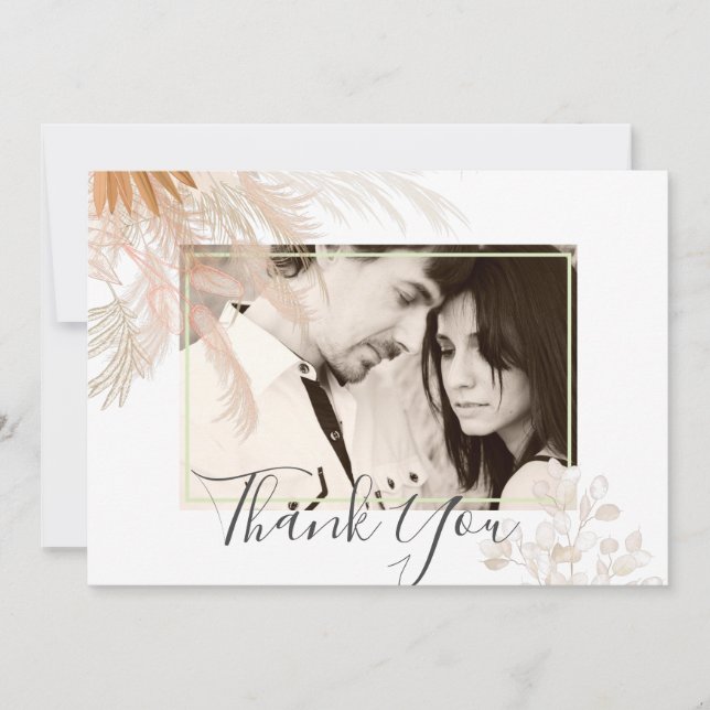 Terracotta Pampas Mariage Tropical Grass (Devant)