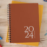 Terracotta Personal Weekly<br><div class="desc">Simple papeterie personnelle planificateur annuel avec couverture en terre cuite. Planificateur annuel (12 mois) avec des aperçus mensuels ouverts et des feuilles de planification hebdomadaires. Contact pour assistance à la personnalisation.</div>