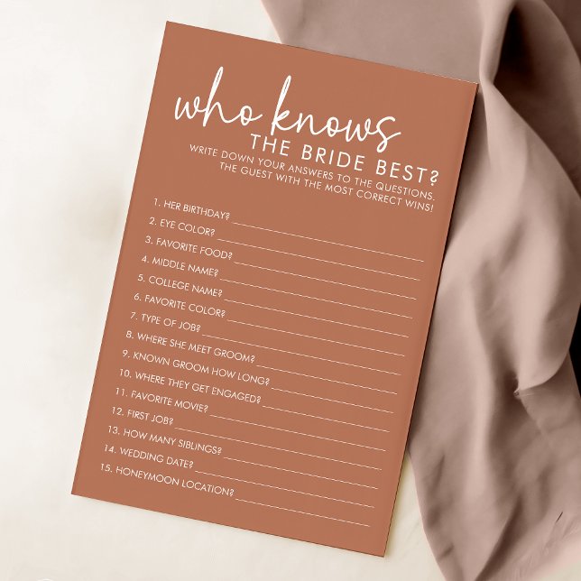 Terracotta Qui Connaît La Mariée Meilleur Jeu De D (Créateur téléchargé)