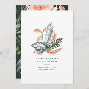 Terracotta sauge vert feuillage tropical mariage