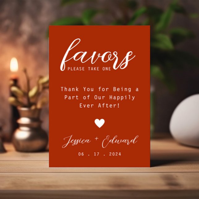 Terracotta S'Il Vous Plaît Prendre Une Faveur Chic (Créateur téléchargé)