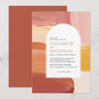 Terracotta Sunrise | Invitation de mariage Boho