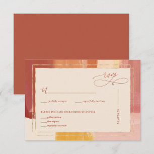 Terracotta Sunrise   RSVP de mariage