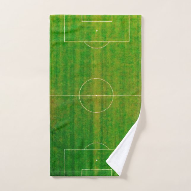 Terrain de football (Style n° 2) (Serviette à main)