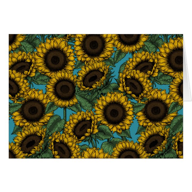 Terrain de tournesol (Devant horizontal)