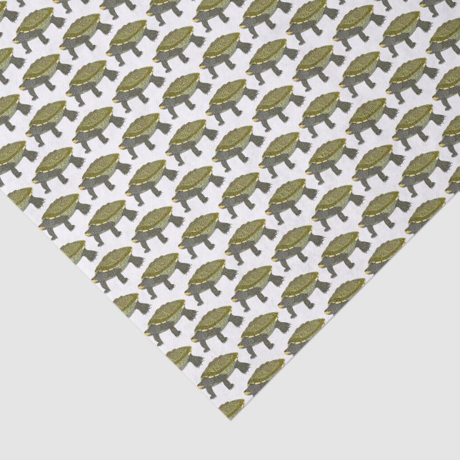 Terrapin (blanc) - Papier de soie (Détail)