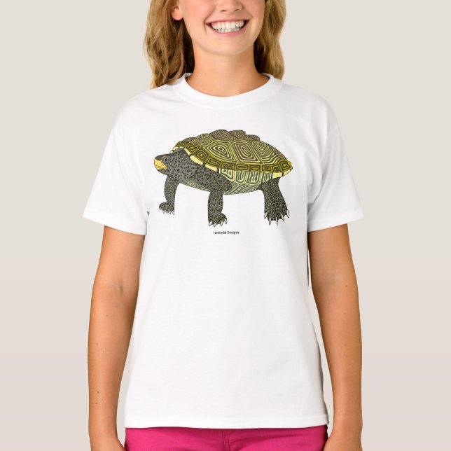 Terrapin (blanc) - T-Shirt Basique pour Fille (Devant)